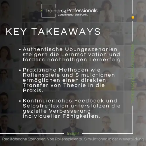 Key Takeaways: RealitÃ¤tsnahe Szenarien